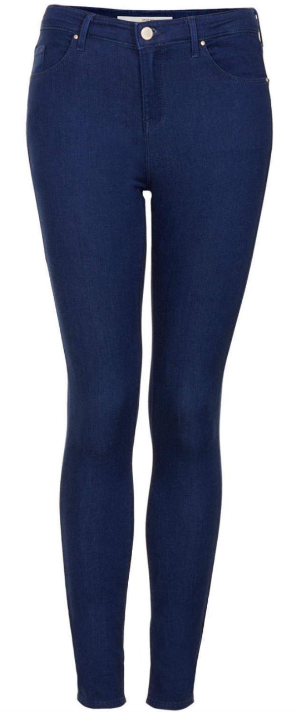 Moto pansy blue Leigh jeans, ￡38, Topshop