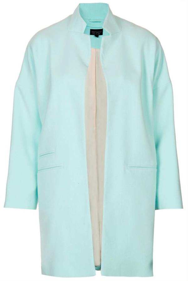 Topshop notch neck throw on coat, ￡75