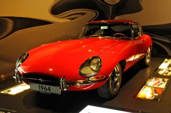 1964 Jaguar on display the Autostadt.