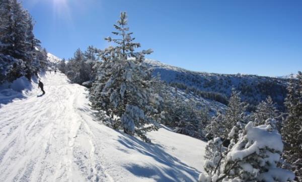 Snowboarding in Bulgaria. Ski resort Borovets