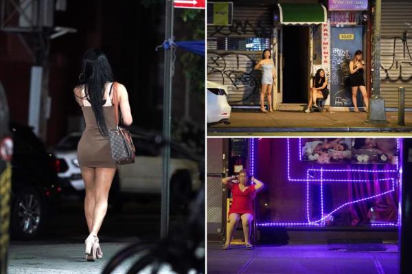 Children are reportedly being used to hand out business cards for prostitutes on Roosevelt Avenue.