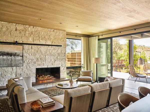 Northern California can get cold -- a fireplace can help.