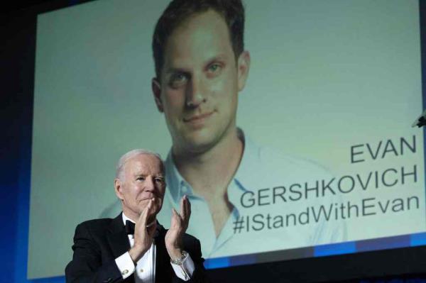 President Biden called on Russia to release Gershkovich during the the White House Correspondents' Association dinner.