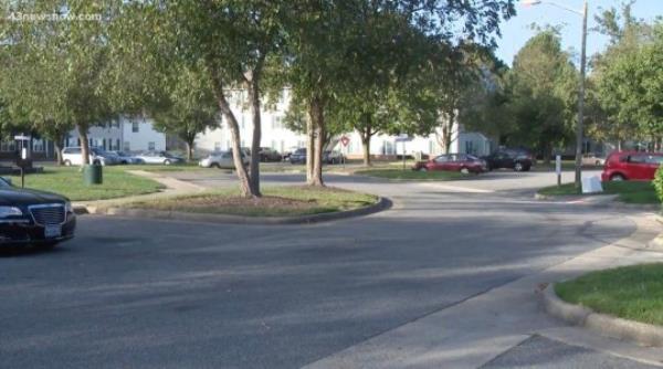 The boy fell in the parking lot of an apartment complex in Hampton, Virginia