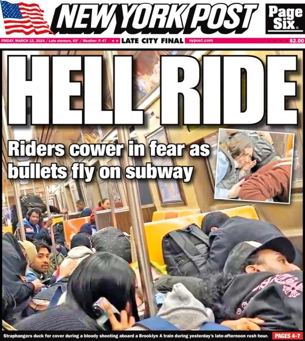 A NY Post fron page that reads 