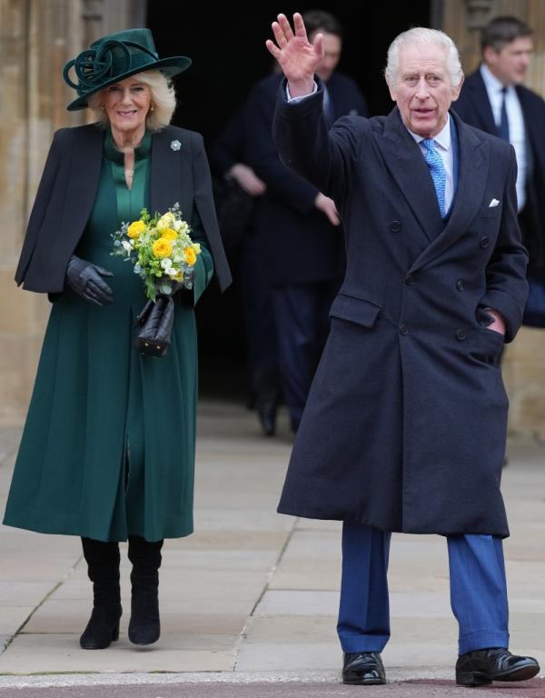 The outing to St. George’s Chapel was the first time that Charles, 75, has been seen at a public event since being diagnosed with an unspecified form of cancer in February. 