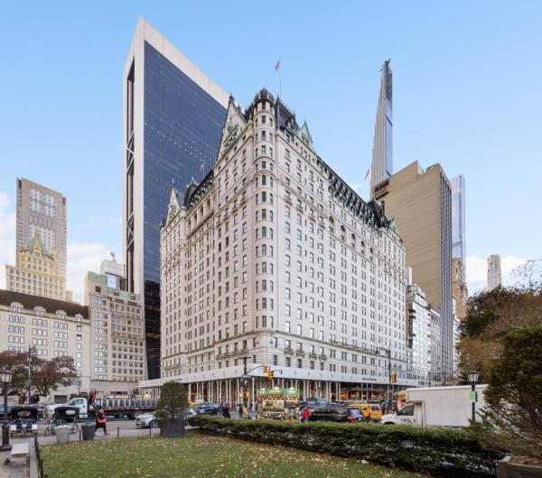 The landmarked Plaza Hotel