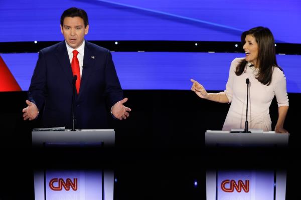 Ron DeSantis and Nikki Haley