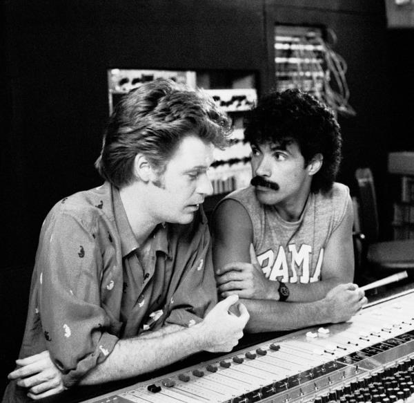 Hall & Oates at Electric Lady in 1982.