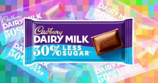 30% less sugar bar