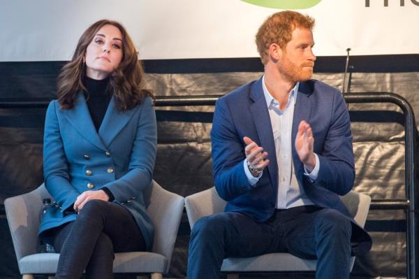 Prince William, Duchess Catherine, and Prince Harry attending the Coach Core graduation ceremony in London