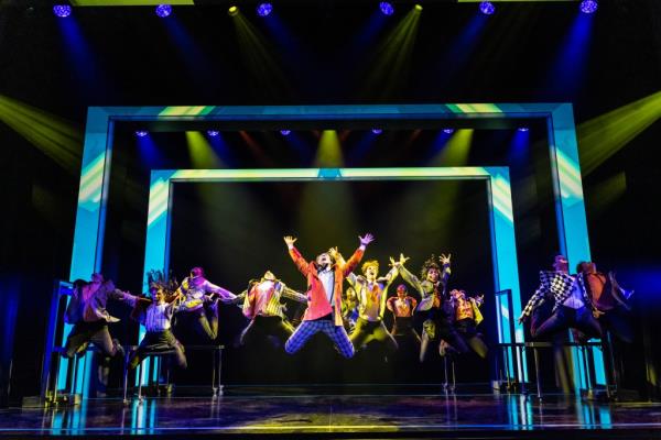 The cast of Tommy o<em></em>nstage at the Nederlander Theater. 