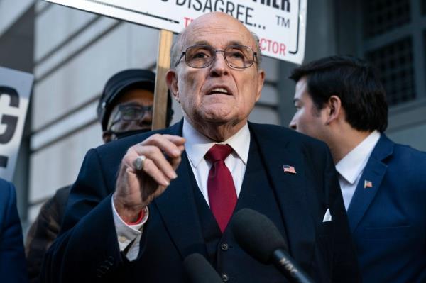 Rudy Giuliani called the decision to suspend him amid his o<em></em>ngoing election claims a hit on free speech. 