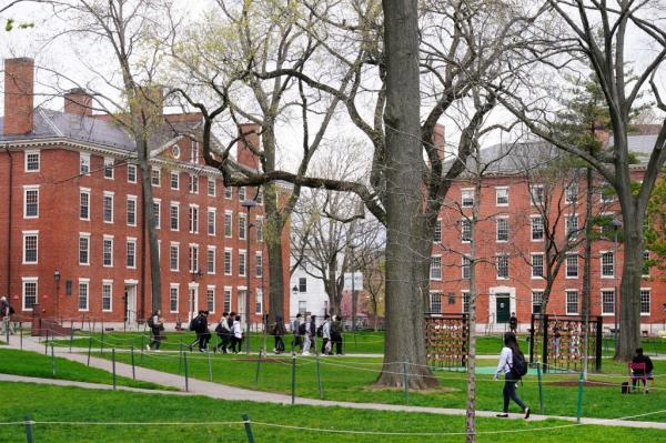 Harvard Yard in Cambridge, Mass.