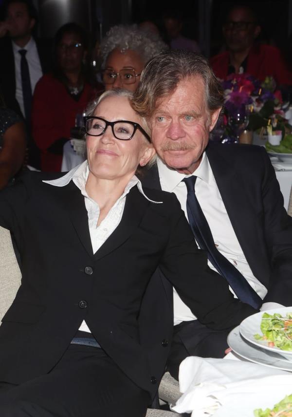 Felicity Huffman and William H. Macy in 2022.