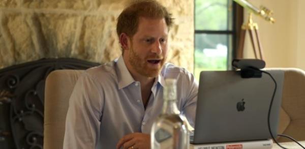 Prince Harry gives fans a glimpse inside his glamourous home office