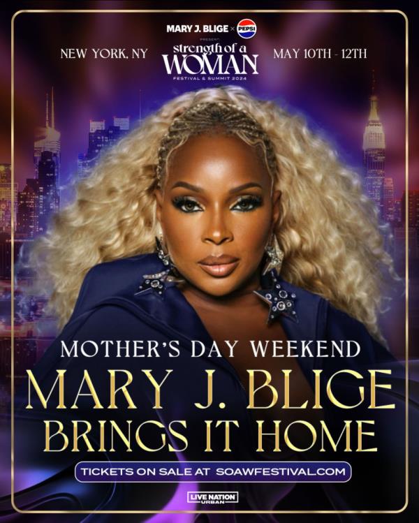 Mary J. Blige at the 2023 Strength of a Woman Festival & Summit