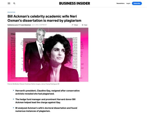 Business Insider article accusing Neri Oxman of plagiarism.