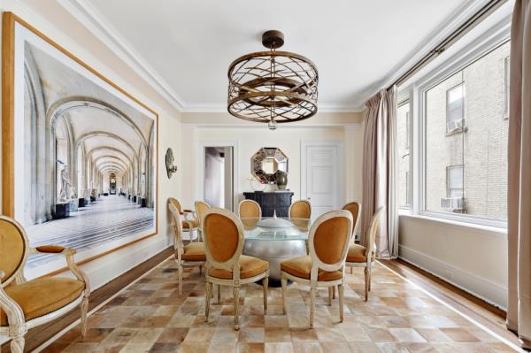 Interior of the dining room. 