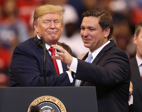 Do<em></em>nald Trump and Ron DeSantis