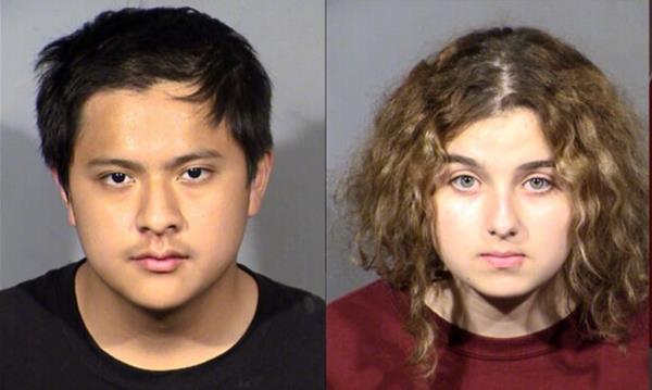 Aaron Guerrero and Sierra Halseth are pictured in mugshots.