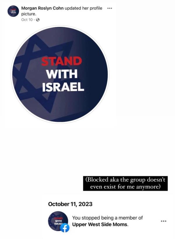 Profile picture which reads stand with israel