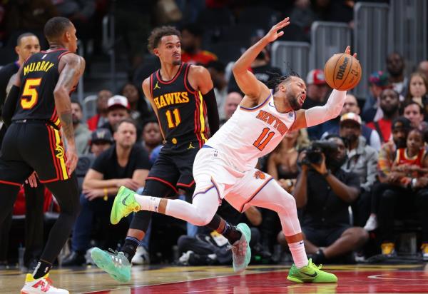 Jalen Brunson was fined $2,000 for a flop under the NBA's new crackdown this season.