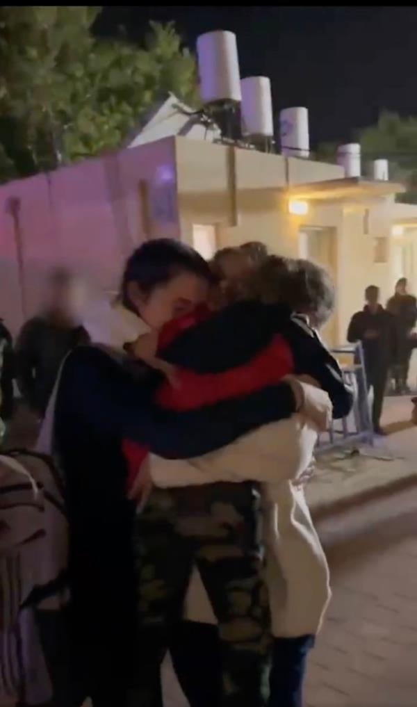 The family embraced for the first time in 51 days.