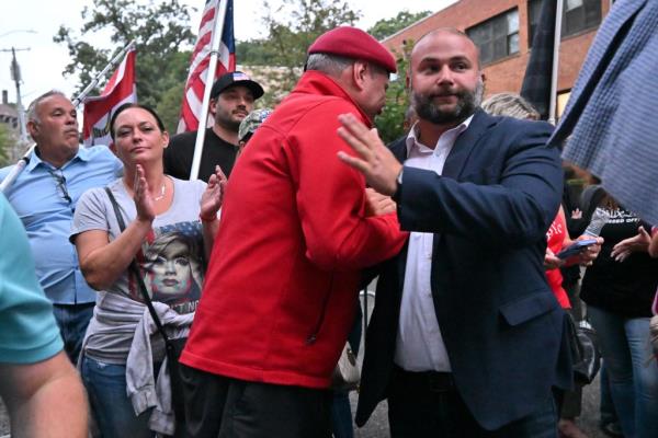 Curtis Sliwa (left) and Joseph Borelli, Minority Leader of the New York City Council and represents the 51st Council District (right).