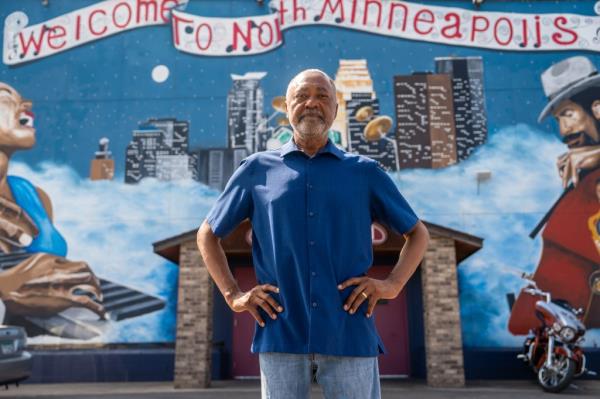 Don Samuels, challenger to House Representative Ilhan Omar. Photographed in his Minneapolis 5th District on Aug 23, 2022.