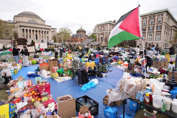 New encampment at Columbia University.