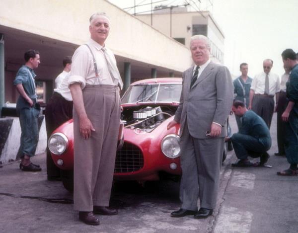 Enzo Ferrari and Battista Farina