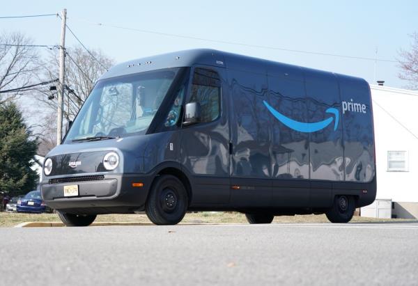 Electric Amazon Prime van 