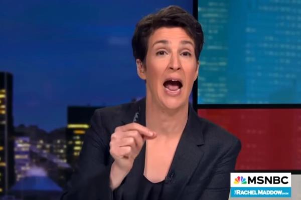 Rachel Maddow discussing the role of Ro<em></em>nna McDaniel in Do<em></em>nald Trump's political rise on her MSNBC show