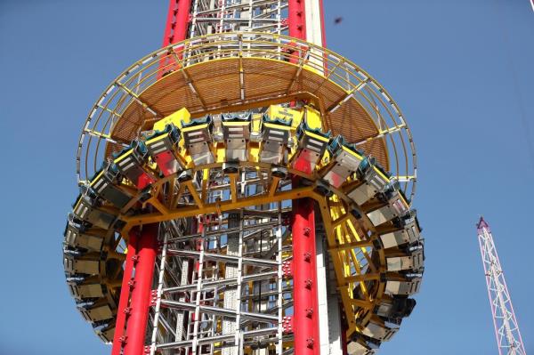 The Orlando Freefall drop tower at ICON Park on March 28, 2022.