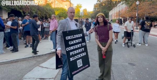 Clementine Breen, posing for a photo, who has filed a medical negligence lawsuit against a doctor over alleged improper transgender health practices