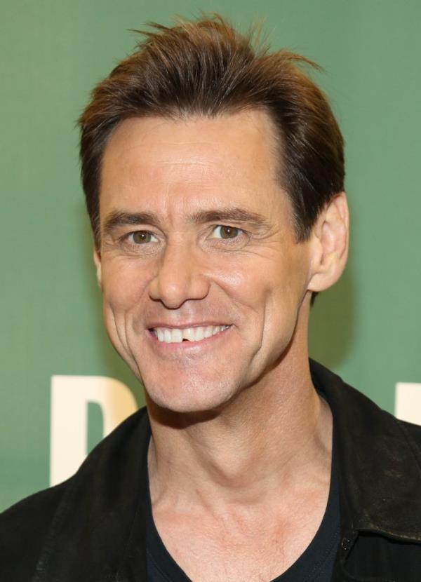 Jim Carrey smiling. 