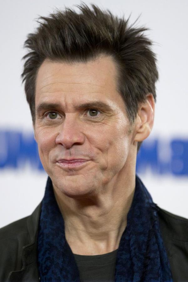 Jim Carrey smiling. 