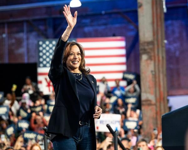 Vice President KAMALA HARRIS at a campaign rally