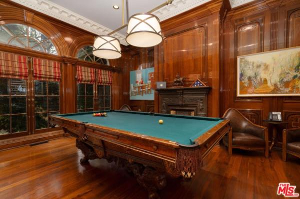 The billiards room. 