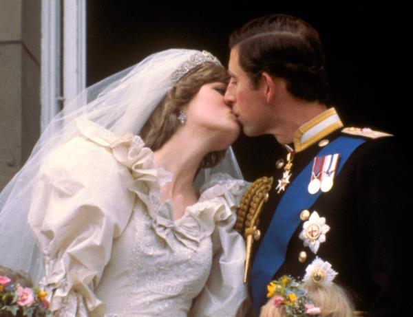 Then-Prince Charles and Princess Diana at their 1981 wedding