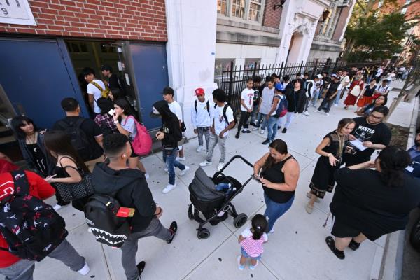 First Day of School for NYC Migrants kids