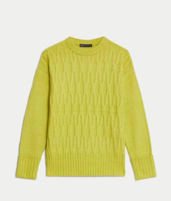 Cable Knit Crew Neck Jumper