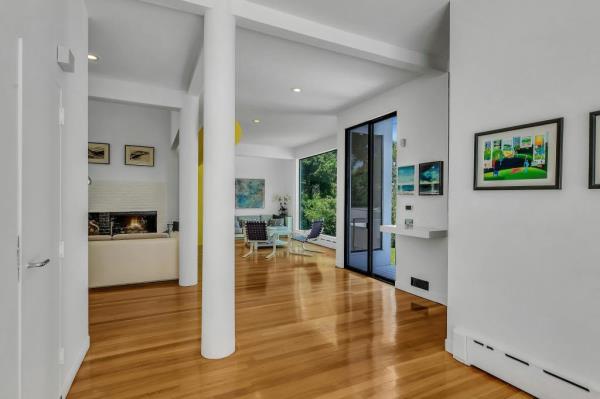 Double height ceilings transformed this former nuns' retreat