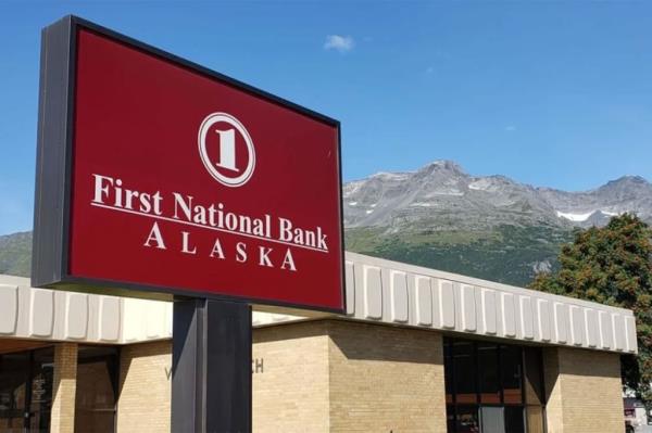 First Natio<em></em>nal bank in Anchorage.