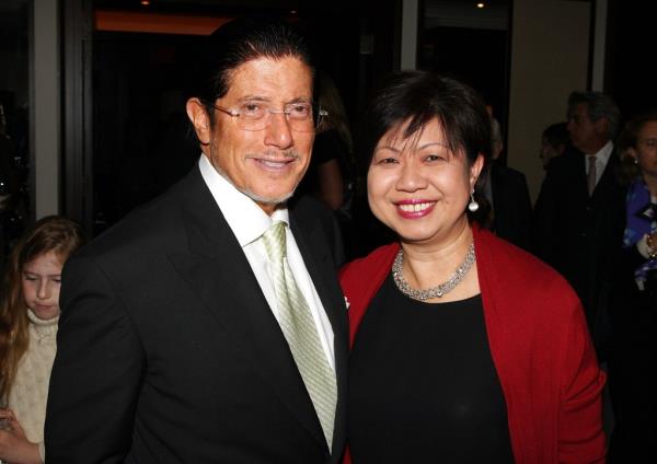 Carl Ruderman and President of Raffle Hotels & Resorts Diana Ee-Tan 