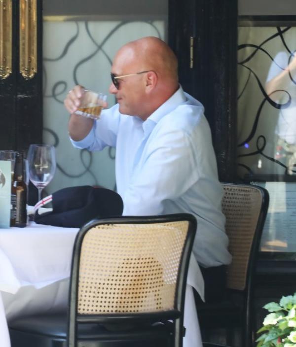 Gregg Wallace and his friend dining at Scott's