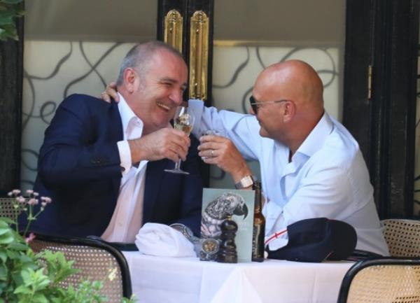 Gregg Wallace and his friend dining at Scott's