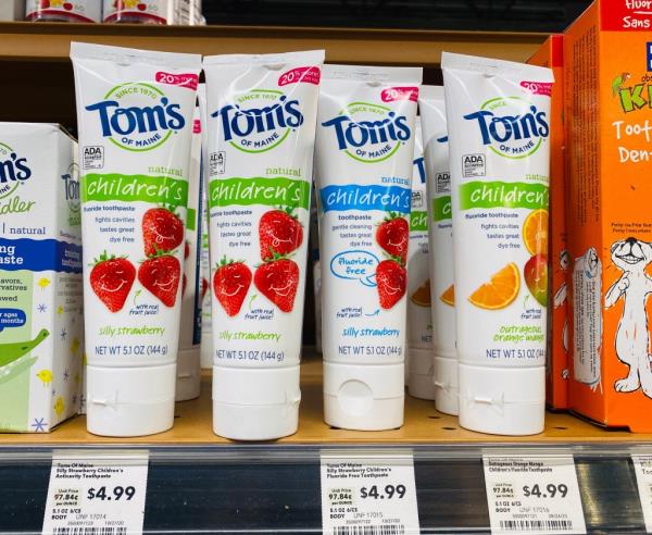 Tom's of Maine sells more than $100 million worth of products annually. It markets its products which are free of artificial flavors or sweeteners.