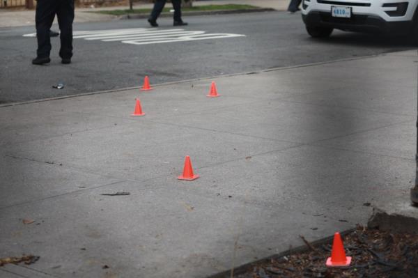 The scene wher<em></em>e a teen was shot at 762 Cauldwell Ave in the Bronx Thursday, March 7, 2024.